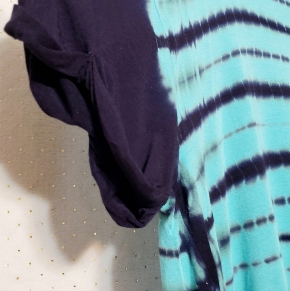 Chelsea & Theodore *Turquoise Tie Dye Top* Sz L* - Picture 4 of 7